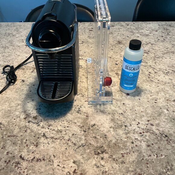 Nespresso Pixie Espresso Machine, Breville, & Pod Holder & Descaler - Picture 2 of 4